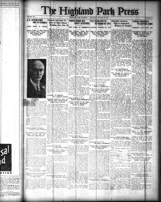 Highland Park Press, 27 Jan 1927