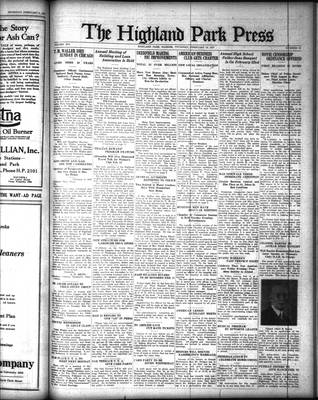 Highland Park Press, 10 Feb 1927