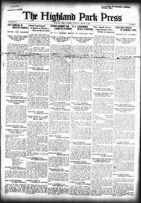 Highland Park Press, 10 Mar 1927