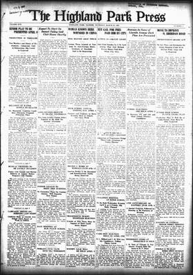 Highland Park Press, 31 Mar 1927