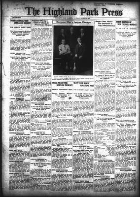 Highland Park Press, 28 Apr 1927