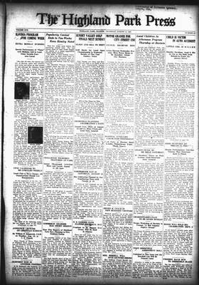 Highland Park Press, 11 Aug 1927