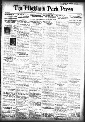 Highland Park Press, 25 Aug 1927