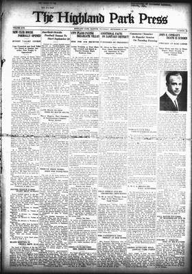 Highland Park Press, 15 Sep 1927