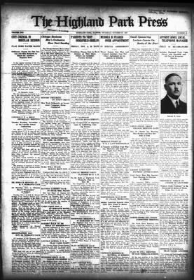 Highland Park Press, 27 Oct 1927