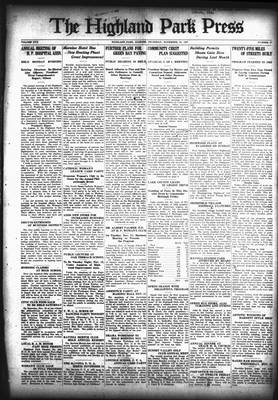 Highland Park Press, 10 Nov 1927