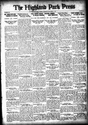 Highland Park Press, 8 Dec 1927