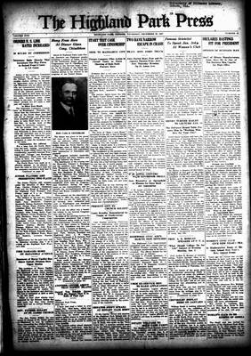 Highland Park Press, 29 Dec 1927