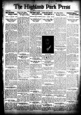 Highland Park Press, 5 Jan 1928