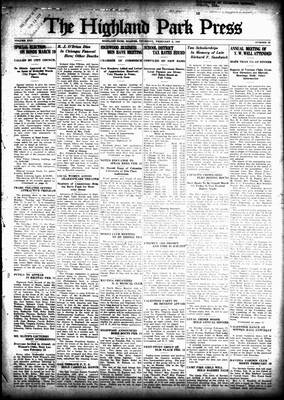 Highland Park Press, 9 Feb 1928