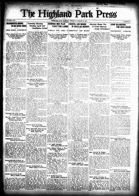 Highland Park Press, 15 Mar 1928