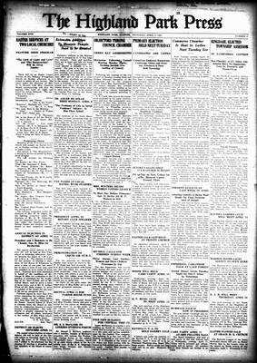 Highland Park Press, 5 Apr 1928