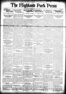 Highland Park Press, 10 May 1928