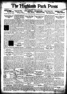 Highland Park Press, 16 Aug 1928