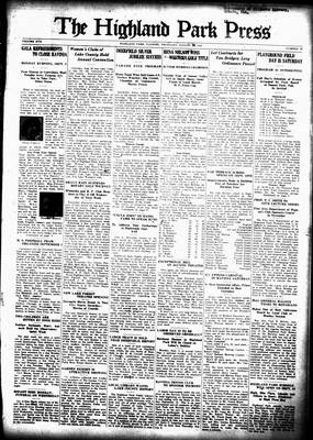 Highland Park Press, 30 Aug 1928