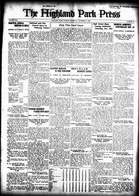 Highland Park Press, 8 Nov 1928