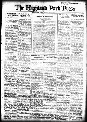 Highland Park Press, 29 Nov 1928