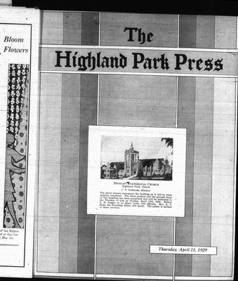 Highland Park Press, 11 Apr 1929