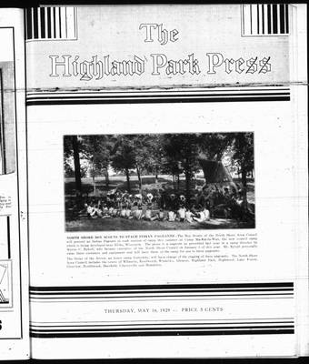 Highland Park Press, 16 May 1929