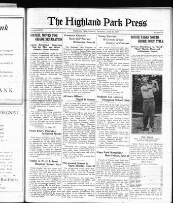 Highland Park Press, 20 Jun 1929