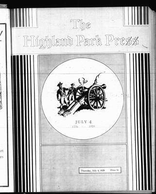 Highland Park Press, 4 Jul 1929