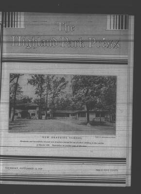 Highland Park Press, 12 Sep 1929