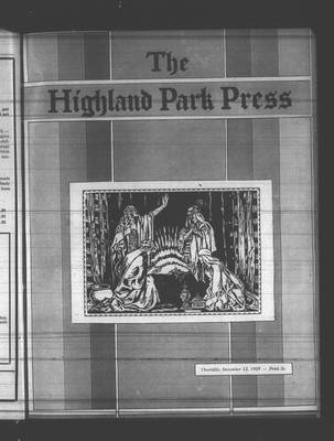 Highland Park Press, 12 Dec 1929