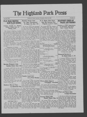 Highland Park Press, 29 May 1930