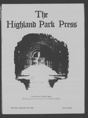 Highland Park Press, 25 Sep 1930