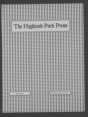 Highland Park Press, 22 Jan 1931