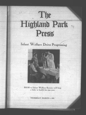 Highland Park Press, 5 Mar 1931