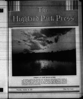 Highland Park Press, 15 Oct 1931