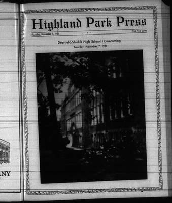 Highland Park Press, 5 Nov 1931