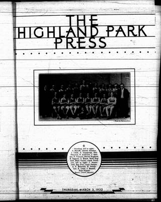 Highland Park Press, 3 Mar 1932