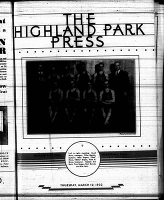 Highland Park Press, 10 Mar 1932