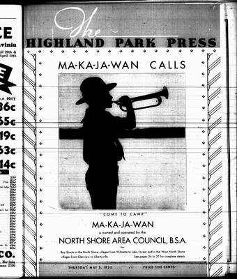 Highland Park Press, 5 May 1932