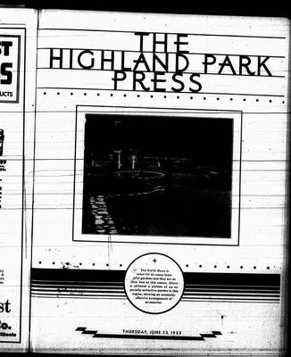 Highland Park Press, 23 Jun 1932