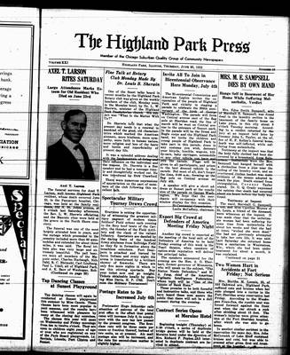 Highland Park Press, 30 Jun 1932