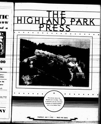 Highland Park Press, 7 Jul 1932