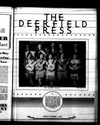 Highland Park Press, 3 Nov 1932