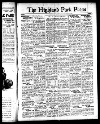 Highland Park Press, 23 Feb 1933