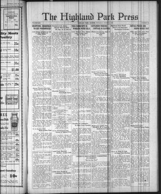 Highland Park Press, 3 Aug 1933