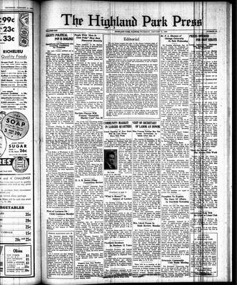 Highland Park Press, 11 Jan 1934