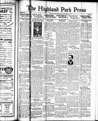 Highland Park Press, 8 Feb 1934