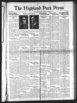 Highland Park Press, 19 Apr 1934