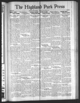 Highland Park Press, 27 Sep 1934