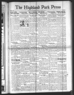 Highland Park Press, 24 Jan 1935