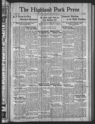 Highland Park Press, 11 Apr 1935