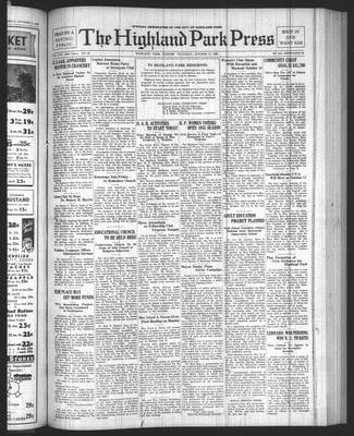 Highland Park Press, 10 Oct 1935