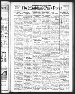 Highland Park Press, 28 Nov 1935